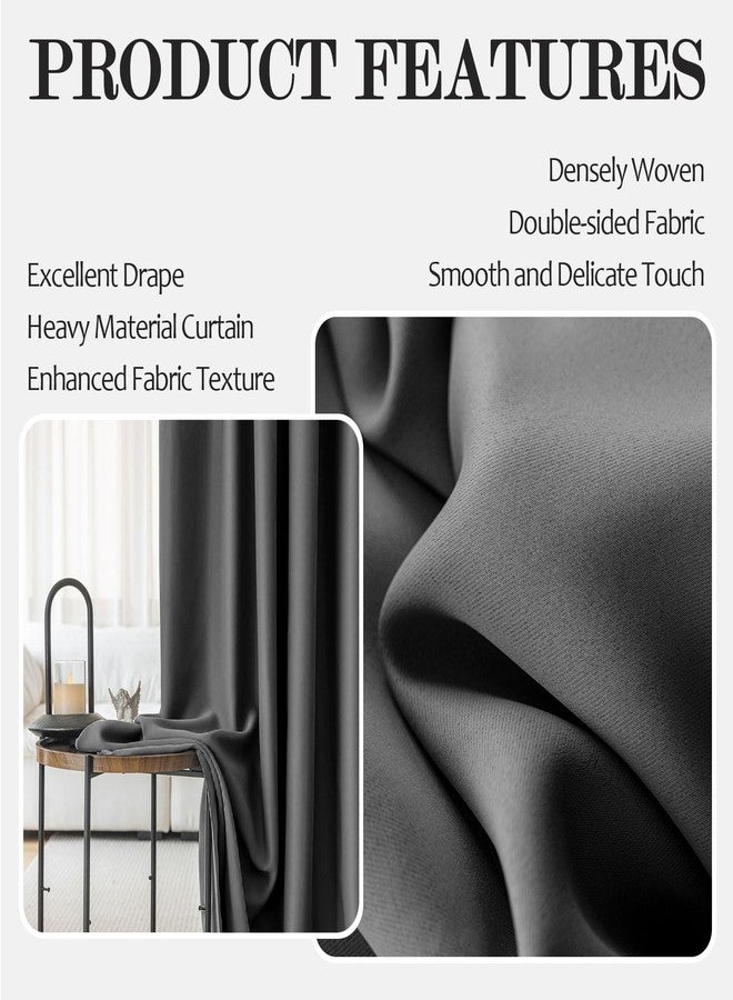 ABBRIGE Room Divider Curtains Blackout Soundproof, for Ceiling Track or Rod with Hooks, Extra Wide Curtains Room Separator for Wall Ceiling Mount Track, Privacy Floor to Ceiling Curtain, 1 Panel - Image 5